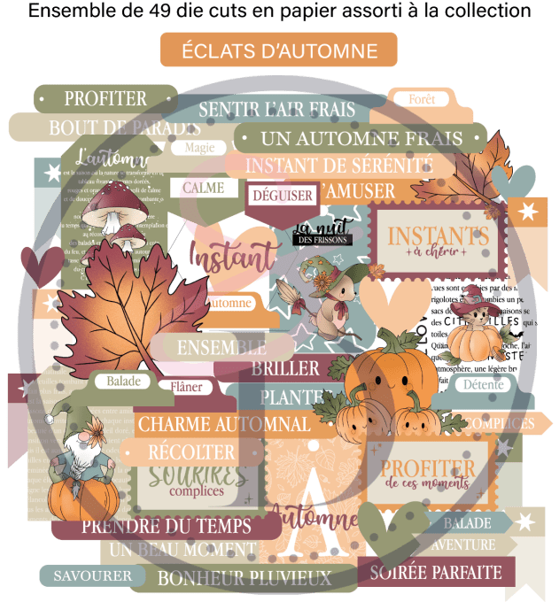 Die cuts papier ÉCLATS D'AUTOMNE