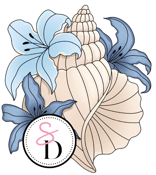 Tampon Caoutchouc – Coquillage Fleuri – Un Air Marin