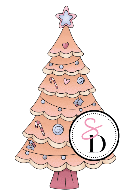 Tampon caoutchouc – Sapin Gourmand – Douceurs d’hiver