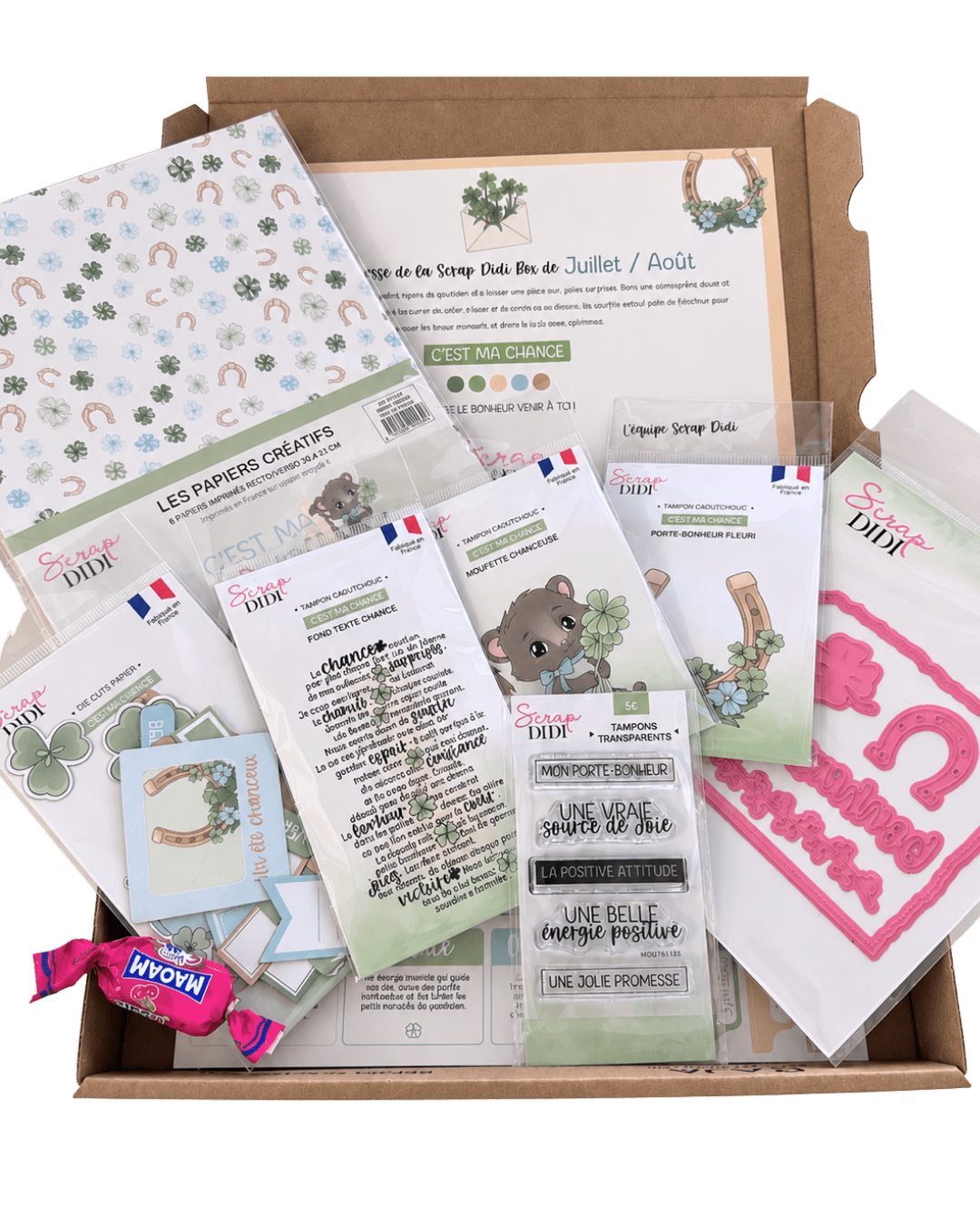 Contenu des produits qui sont dans la scrap didi box de mai/juin, qui a pour thématique un air de musique Contenu des produits qui sont dans la scrap didi box de mai/juin, qui a pour thématique un air de musique