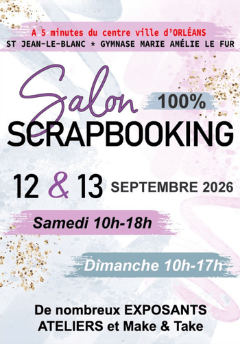 Affiche du salon 100% Scrap à Orléans – venez rencontrer Scrap Didi Affiche du salon 100% Scrap à Orléans – venez rencontrer Scrap Didi